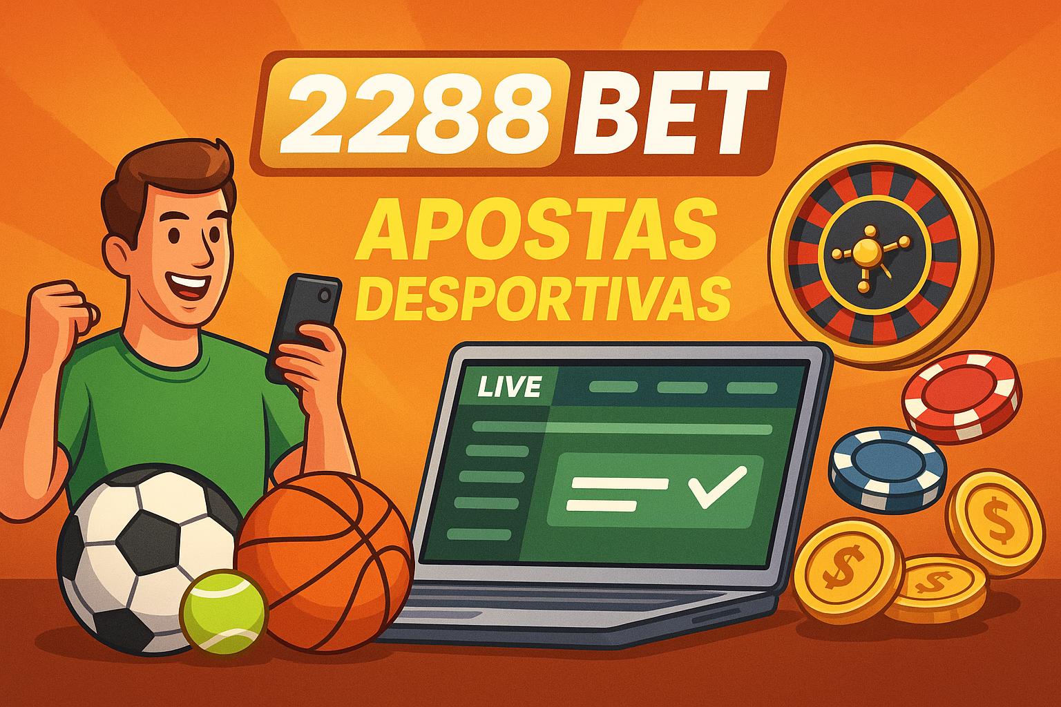 Apostas esportivas no cassino online 2288BET